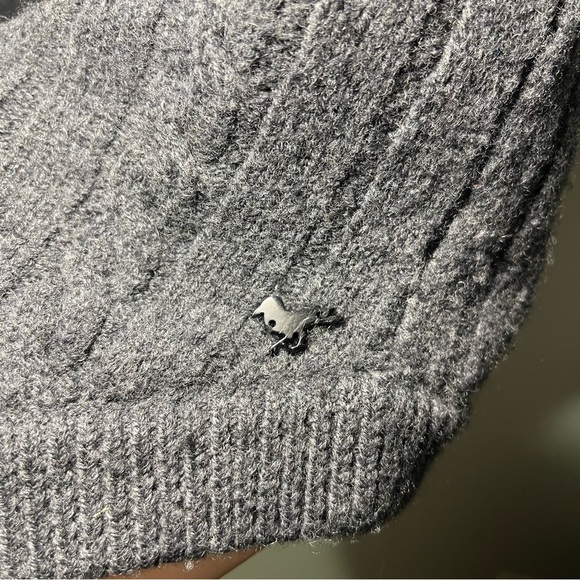 Modern Amusement Men Grey button down 100% merino wool vintage vest in size XXL - Picture 5 of 8